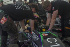 Studenci z bolidem na zawodach Formula Czech Republic 2025