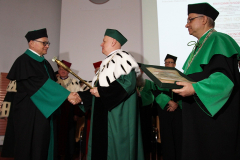 Prof. Janusz Krzysztof Kowal otrzymał tytuł Doktora Honoris Causa Politechniki Białostockiej. Uroczystość odbyła się 12 kwietnia 2018 r.