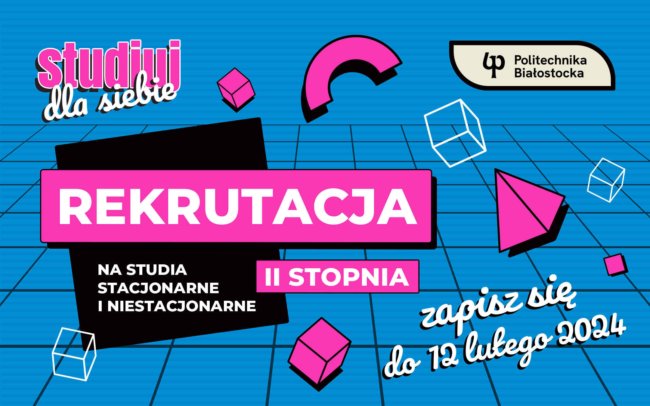 Grafika informująca o rozpoczęciu rekrutacji II stopnia