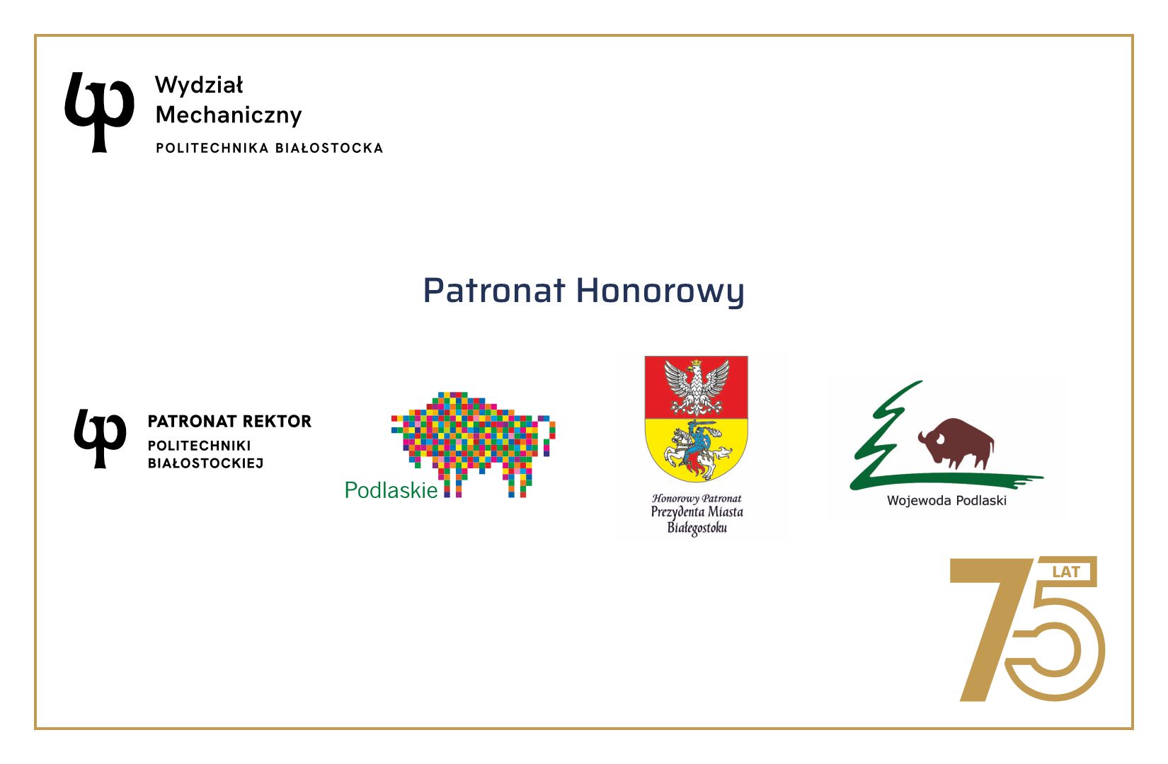 Grafika informująca o objęciu patronatu