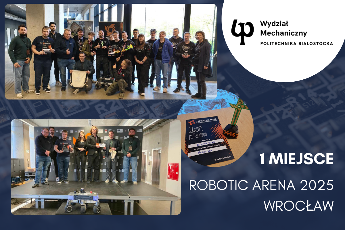 Sukces studentów WMPB na Robotic Arena 2025 we Wrocławiu