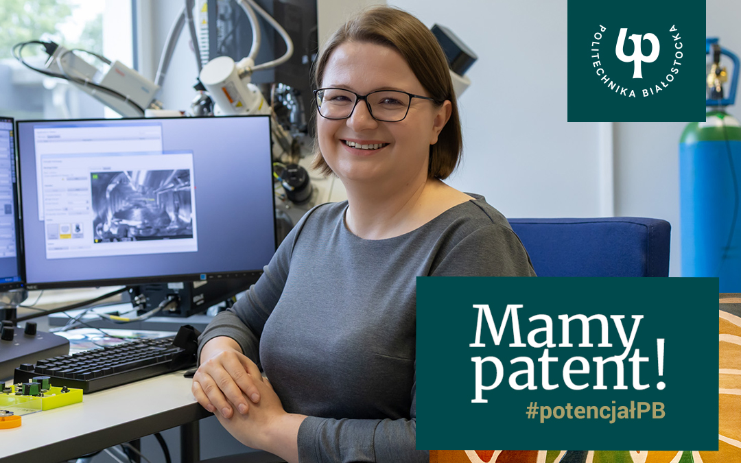 Magdalena Łępicka przed komputerem