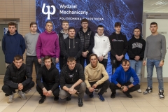 19.02.2024 Wizyta uczniów na Wydziale Mechaniczny PB, fot. Paweł Nowik WMPB