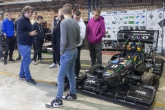 19.02.2024 Wizyta uczniów na Wydziale Mechaniczny PB, fot. Paweł Nowik WMPB