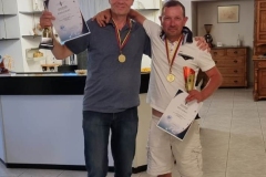 Mistrz Litwy F1B 2023 Rolandas Mackus (AeroClub Utena, Litwa) i II Wicemistrz Andrzej Łukaszewicz (Aeroklub Białostocki)