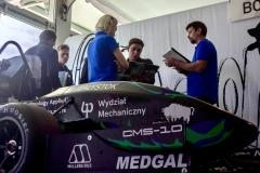 Studenci Cerber Motorsport z bolidem na zawodach Formula Student Austria 2025