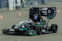Studenci Cerber Motorsport z bolidem na zawodach Formula Student Austria 2025