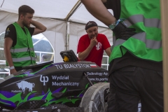 Studenci Cerber Motorsport z bolidem na zawodach Formula Student Austria 2025