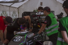 Studenci Cerber Motorsport z bolidem na zawodach Formula Student Austria 2025