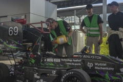 Studenci Cerber Motorsport z bolidem na zawodach Formula Student Austria 2025