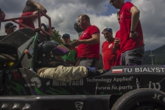 Studenci Cerber Motorsport z bolidem na zawodach Formula Student Austria 2025