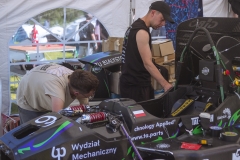 Studenci Cerber Motorsport z bolidem na zawodach Formula Student Austria 2025