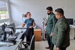 Doktoranci podczas wizyty na Wydziale Mechanicznym i Budownictwa i Nauk o Środowisku PB