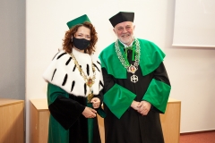 JM Rektor PB dr hab. inż. Marta Kosior-Kazberuk, prof. PB oraz Dziekan WM dr hab. inż. Roman Kaczyński, prof. PB