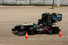 students with the CMS-08 car at FS Czech Republic