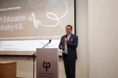 Konferencja „Nowoczesne technologie na biznesowej ścieżce rozwoju” w dn. 29.09.2021 r. na Politechnice Białostockiej, fot. P. Nowik
