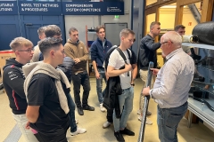 Studenci na wizycie studyjnej w  Instytucie  Konstrukcji Lekkich i Technologii Tworzyw Sztucznych (ILK) Politechniki Drezdeńskiej 