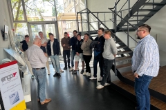 Studenci na wizycie studyjnej w  Instytucie  Konstrukcji Lekkich i Technologii Tworzyw Sztucznych (ILK) Politechniki Drezdeńskiej 