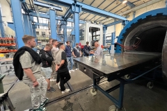 Studenci na wizycie studyjnej w  Instytucie  Konstrukcji Lekkich i Technologii Tworzyw Sztucznych (ILK) Politechniki Drezdeńskiej 