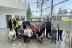 studenci w siedzibie firmy Volkswagen Poznań